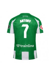 Real Betis Antony #7 Fotballdrakt Hjemme Klær 2025-26 Korte ermer